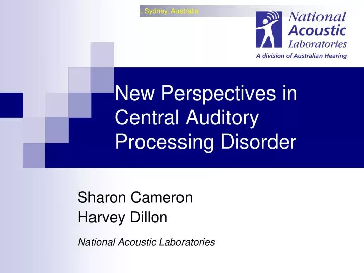 new perspectives in central auditory processing disorder
