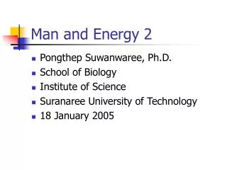 Man and Energy 2