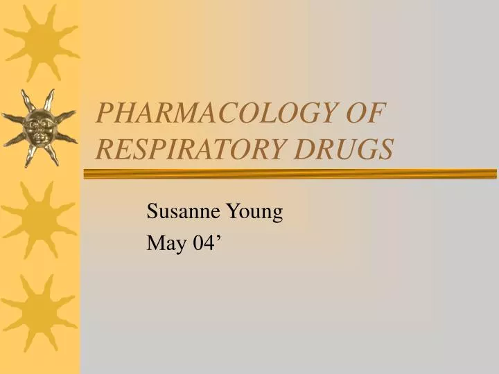 pharmacology of respiratory drugs