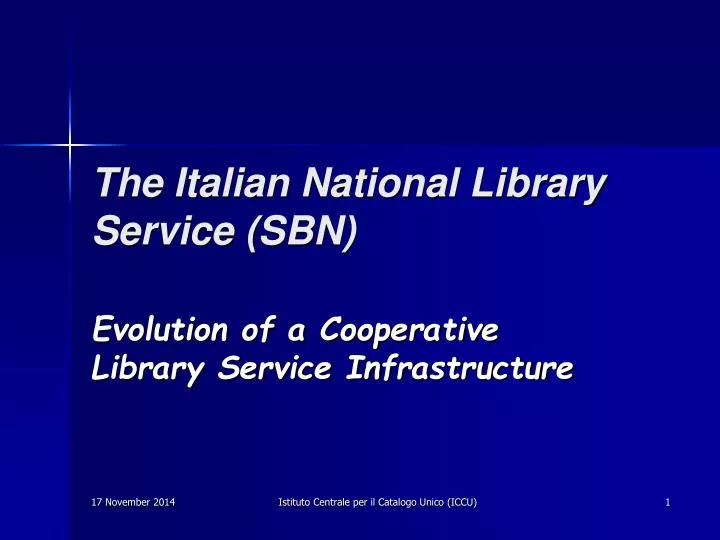 the italian national library service sbn