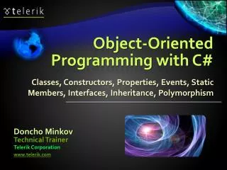 Object-Oriented Programming with C#