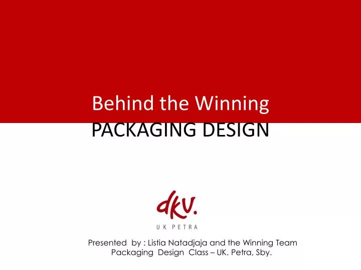 behind the winning packaging design
