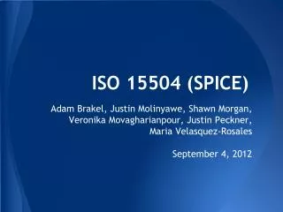 ISO 15504 (SPICE)