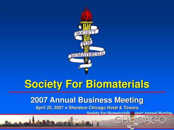 society for biomaterials