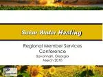 Solar Water Heating - slide 1