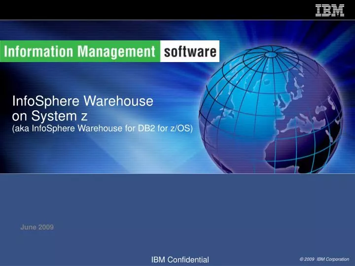 infosphere warehouse on system z aka infosphere warehouse for db2 for z os