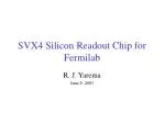 SVX4 Silicon Readout Chip for Fermilab - slide 1