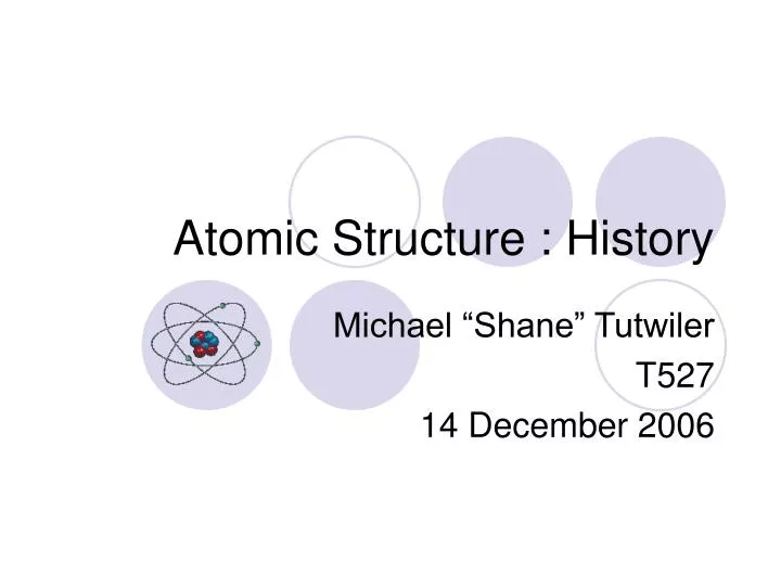 atomic structure history