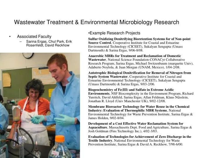 wastewater treatment environmental microbiology research