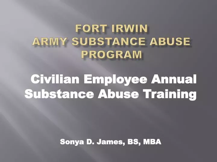 fort irwin army substance abuse program