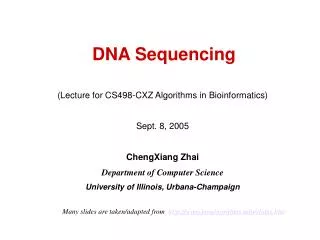 DNA Sequencing