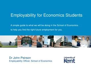 Employability for Economics Students