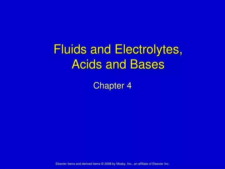 fluids and electrolytes acids and bases