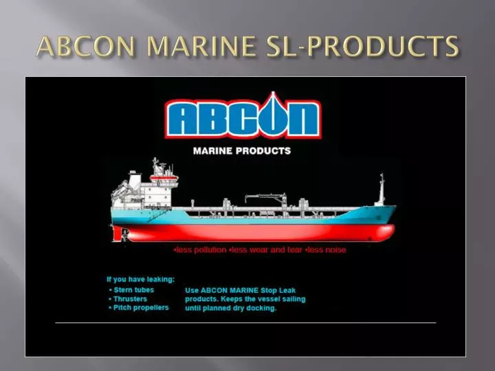 abcon marine sl products