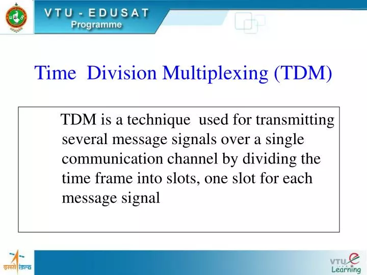 time division multiplexing tdm
