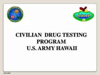 CIVILIAN DRUG TESTING PROGRAM U.S. ARMY HAWAII