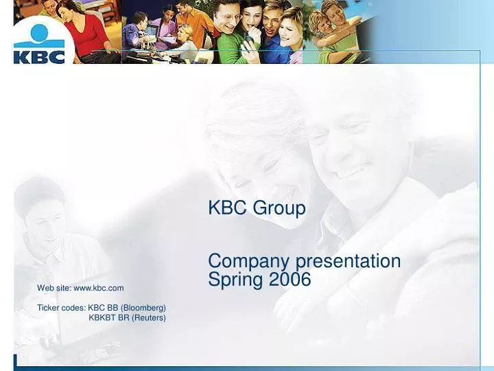 kbc group company presentation spring 2006