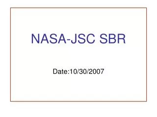 NASA-JSC SBR