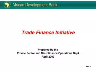Trade Finance Initiative