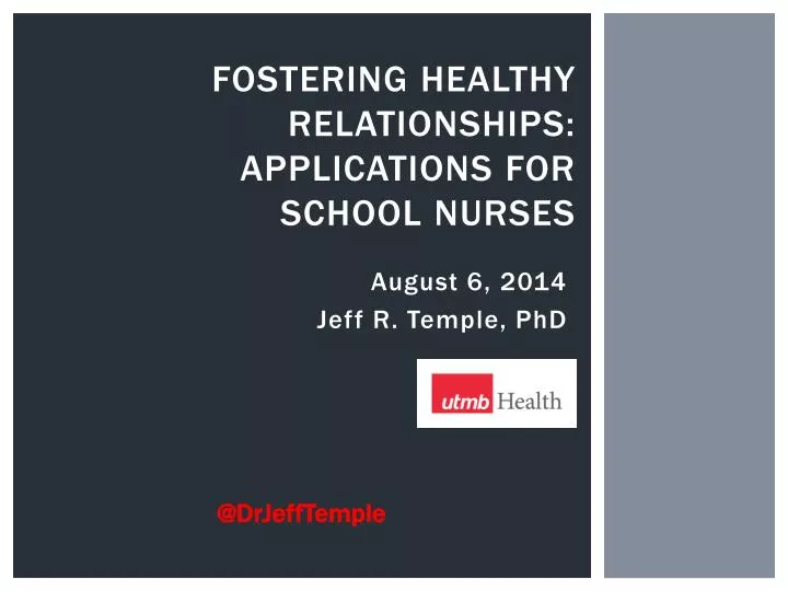 fostering healthy relationships applications for school nurses