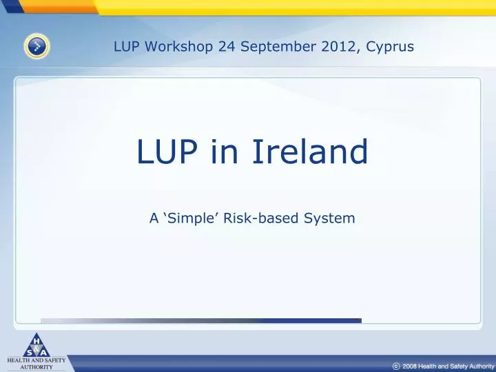 lup workshop 24 september 2012 cyprus
