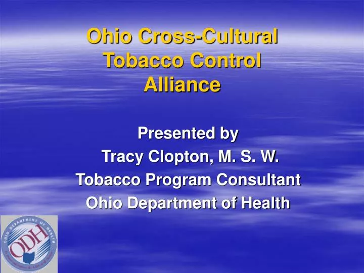 ohio cross cultural tobacco control alliance
