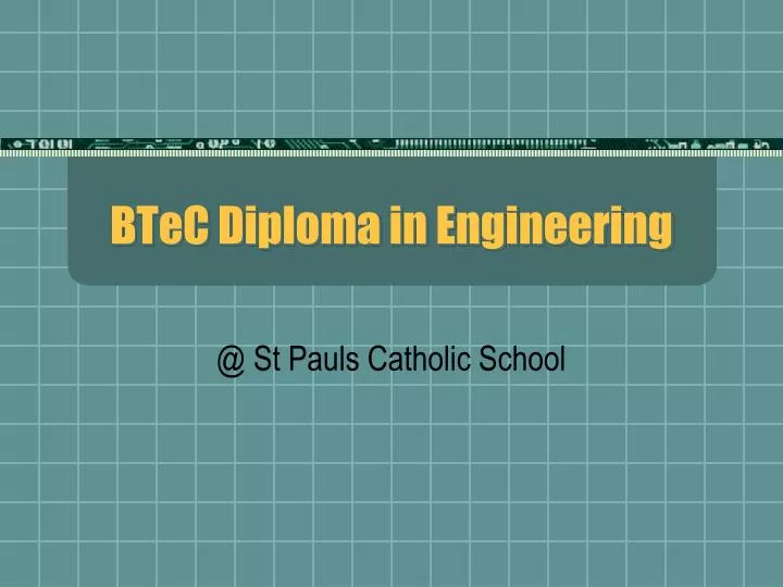 btec diploma in engineering