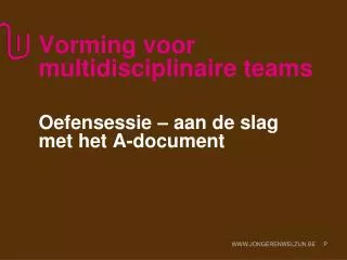 vorming voor multidisciplinaire teams