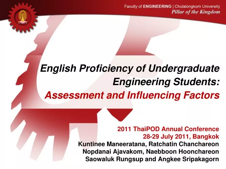 english proficiency of undergraduate engineering students assessment and influencing factors