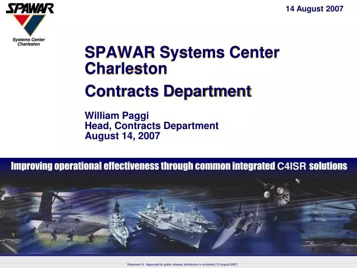 spawar systems center charleston