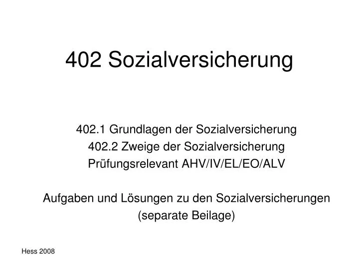 402 sozialversicherung