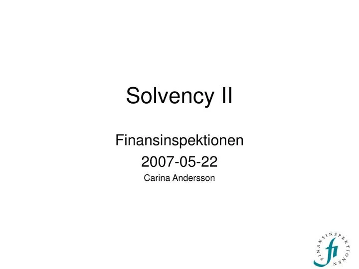 solvency ii
