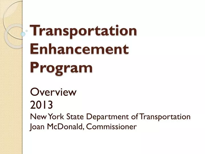 transportation enhancement program
