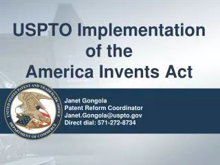 USPTO Implementation of the America Invents Act