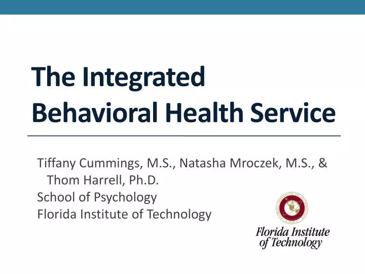 the integrated behavioral health service