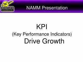 NAMM Presentation