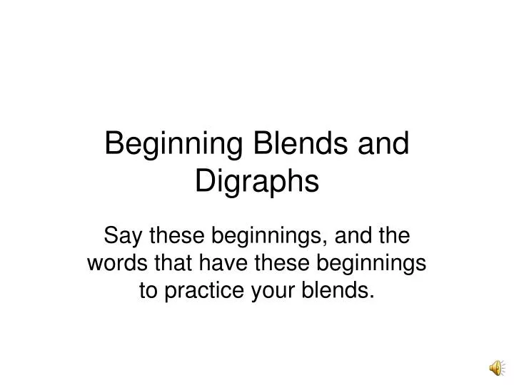 beginning blends and digraphs