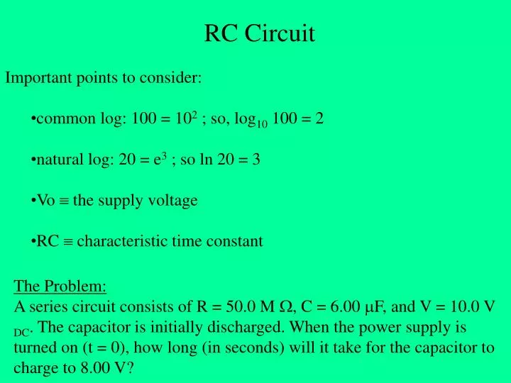 rc circuit