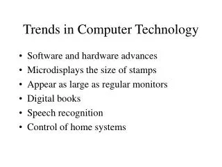 trends in computer technology