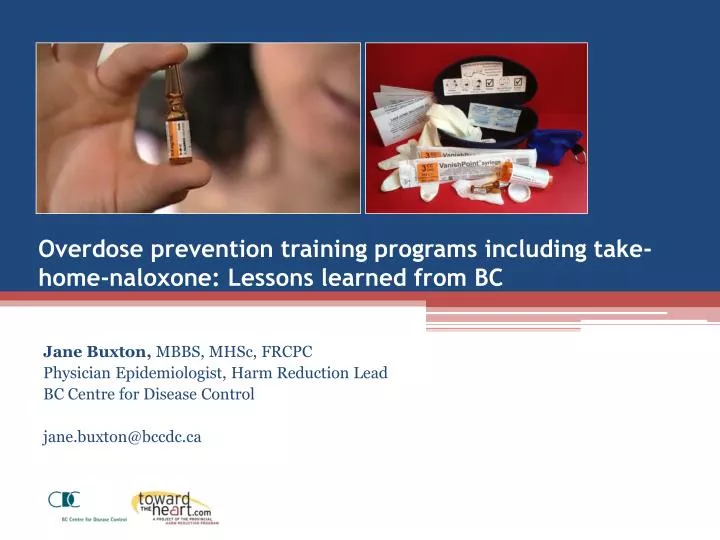 overdose prevention training programs including take home naloxone lessons learned from bc