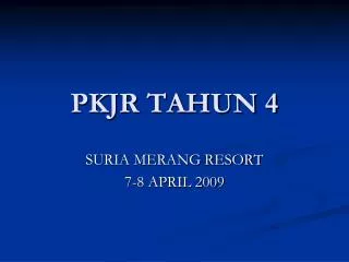 pkjr tahun 4