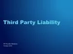 Third Party Liability - slide 1