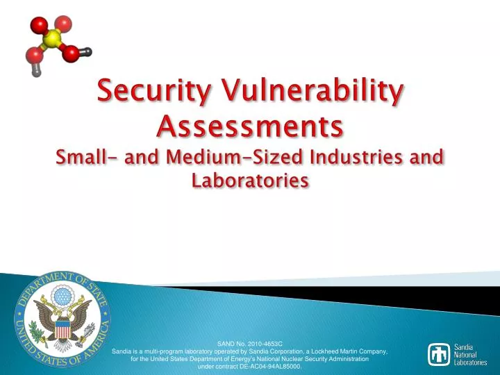 security vulnerability assessments small and medium sized industries and laboratories