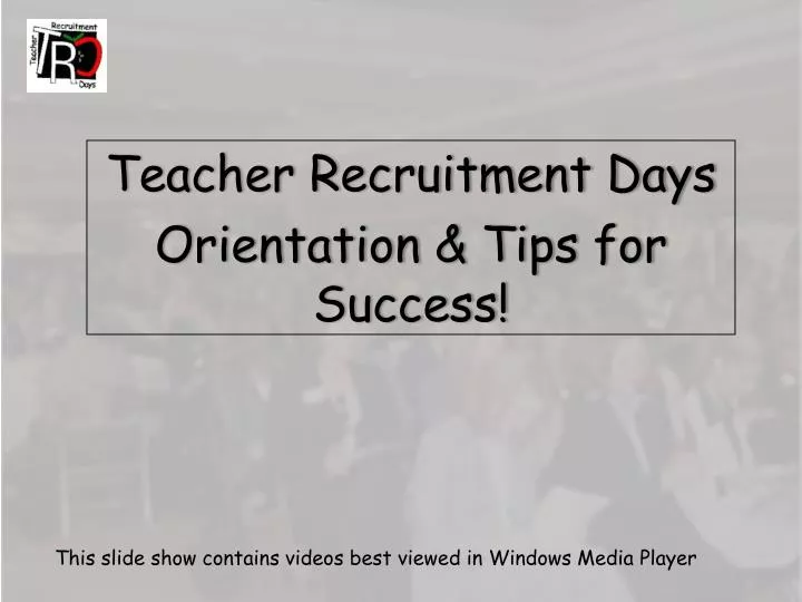 teacher recruitment days orientation tips for success