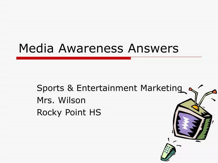 media awareness answers