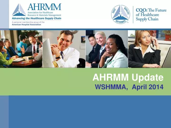 ahrmm update wshmma april 2014