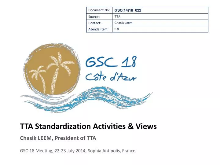 tta standardization activities views