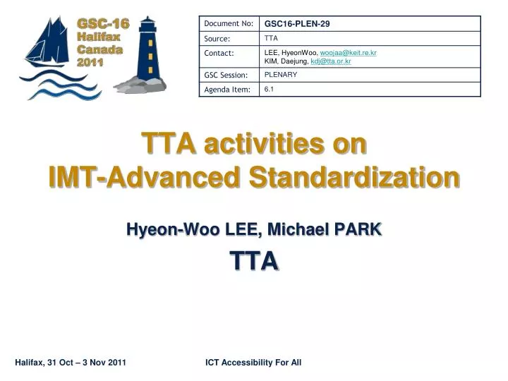 tta activities on imt advanced standardization