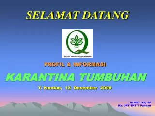 selamat datang