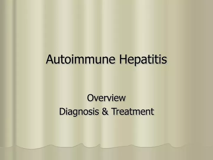 autoimmune hepatitis